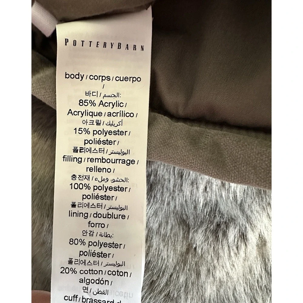 Pottery Barn nwt— smoke